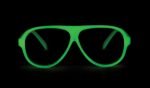Aviator Tech Glasses in Glow in the Dark