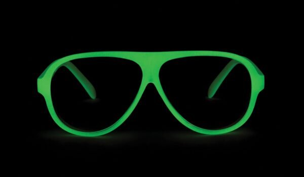 Aviator Tech Glasses in Glow in the Dark